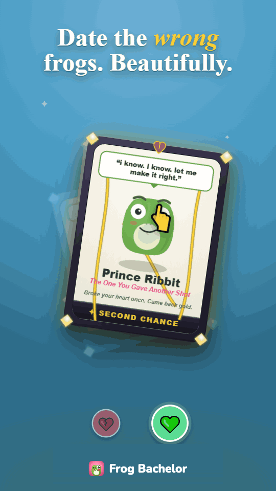 Swipe a frog